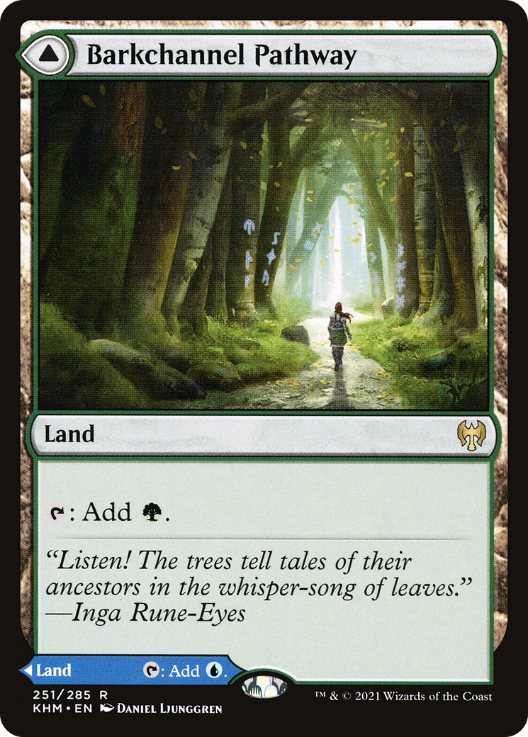 Barkchannel Pathway // Tidechannel Pathway – Kaldheim 251 – Magic: The Gathering single card Hoofdafbeelding