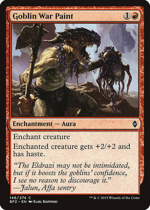 Goblin War Paint – Battle for Zendikar (BFZ-146) Magic: The Gathering card