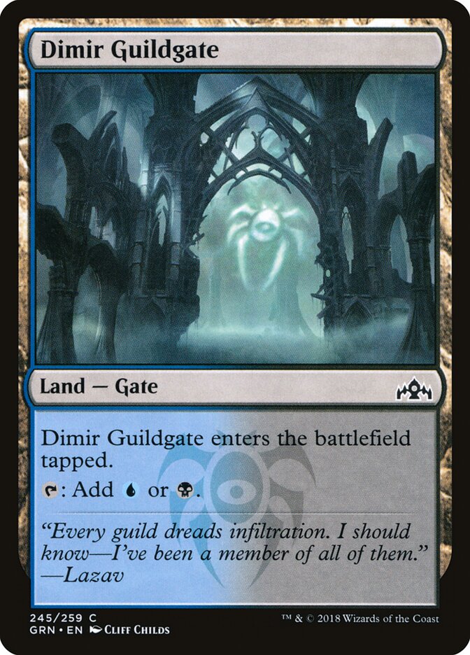 Dimir Guildgate (V.1) - Guilds of Ravnica (Common) [GRN-245]