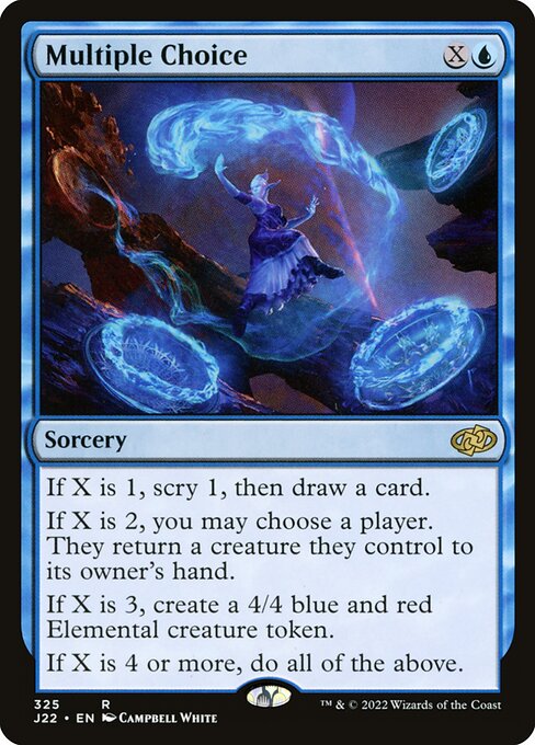 Multiple Choice – Jumpstart 2022 (J22-325) Magic: The Gathering card