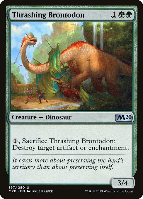 Thrashing Brontodon – Core Set 2020 (M20-197) Magic: The Gathering card | LC-REM-20260804-15418358726988-b7367813-8be3-44a2-9a75-5f4e48cf34b1