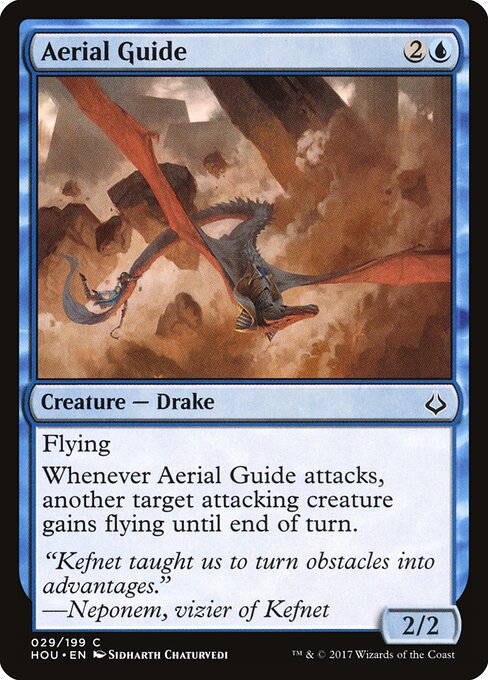 Aerial Guide – Hour of Devastation (HOU-29) Magic: The Gathering kaart Hoofdafbeelding