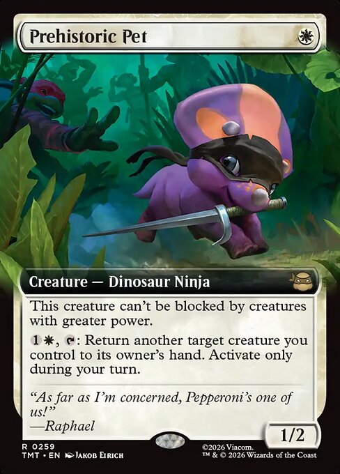 Prehistoric Pet – Teenage Mutant Ninja Turtles (TMT-259) Magic: The Gathering card | LC-REM-20260804-15632296051020-b74bc1ad-72b0-4ea8-a43c-040a6fe0276b Hoofdafbeelding