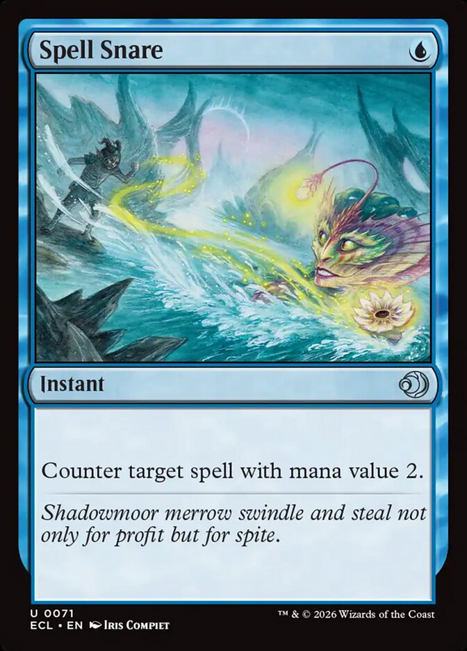 Magic-kaart Spell Snare ECL-71 uit Lorwyn Eclipsed (Uncommon)
