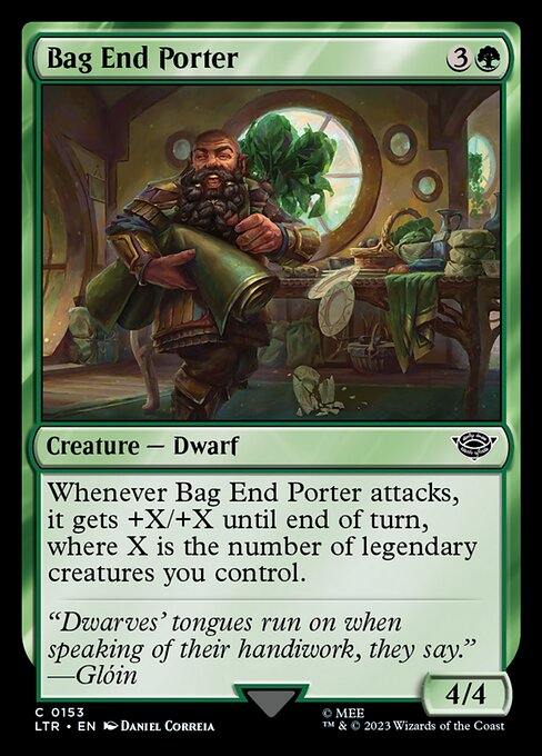 Bag End Porter – The Lord of the Rings: Tales of Middle-earth (LTR-153) Magic: The Gathering card | LC-REM-20260804-15150949204300-b7557170-39a2-49df-823e-958c3eb34801