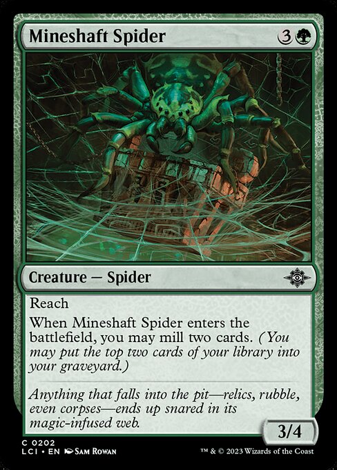 Mineshaft Spider – The Lost Caverns of Ixalan (LCI-202) Magic: The Gathering card
