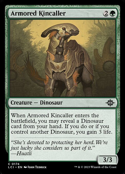 Armored Kincaller – The Lost Caverns of Ixalan (LCI-174) Magic: The Gathering card Immagine principale del prodotto