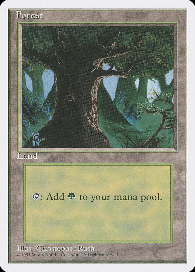 Magic-kaart Forest 4ED-378 uit Fourth Edition (Land) Main image
