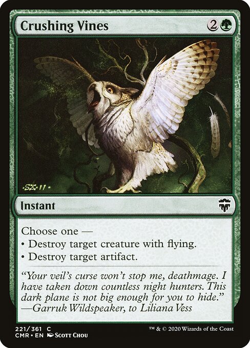 Crushing Vines – Commander Legends (CMR-221) Magic: The Gathering card