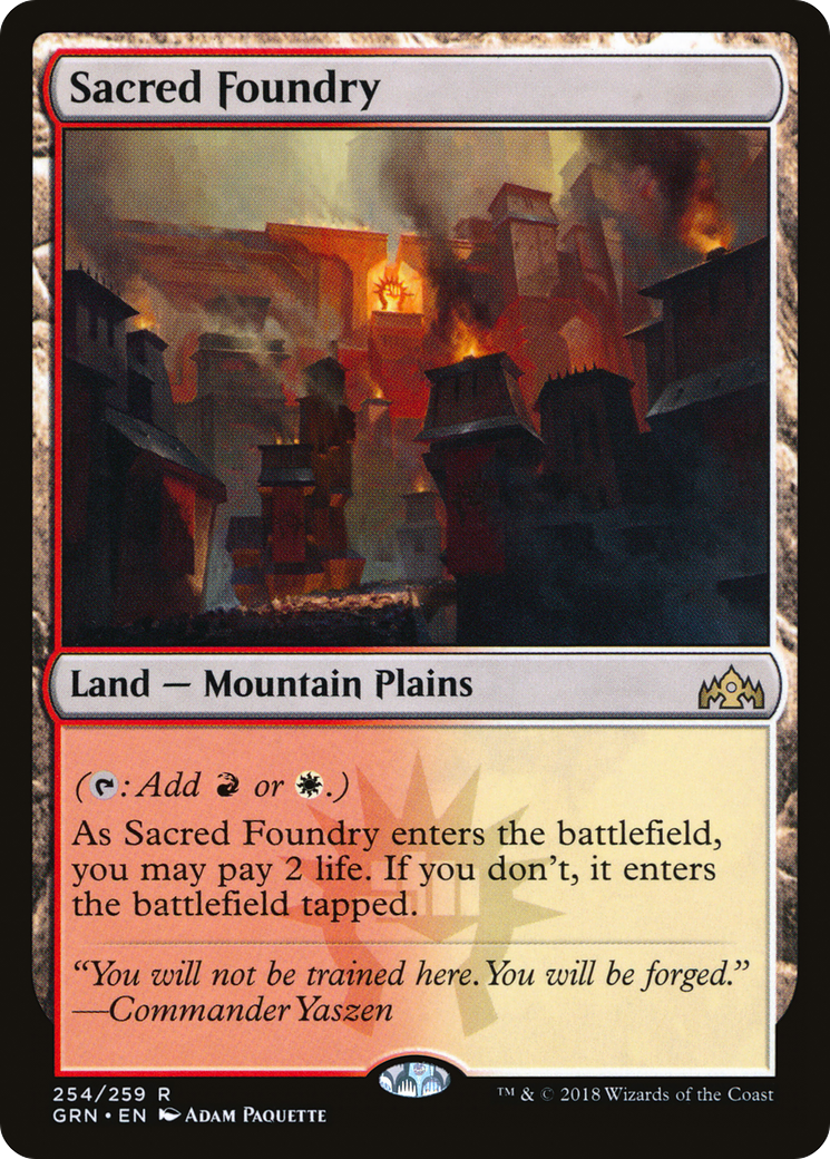 Sacred Foundry – Guilds of Ravnica 254 – Magic: The Gathering single card Immagine principale del prodotto