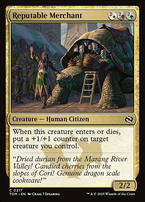 Reputable Merchant – Tarkir: Dragonstorm (TDM-217) Magic: The Gathering card Hauptbild