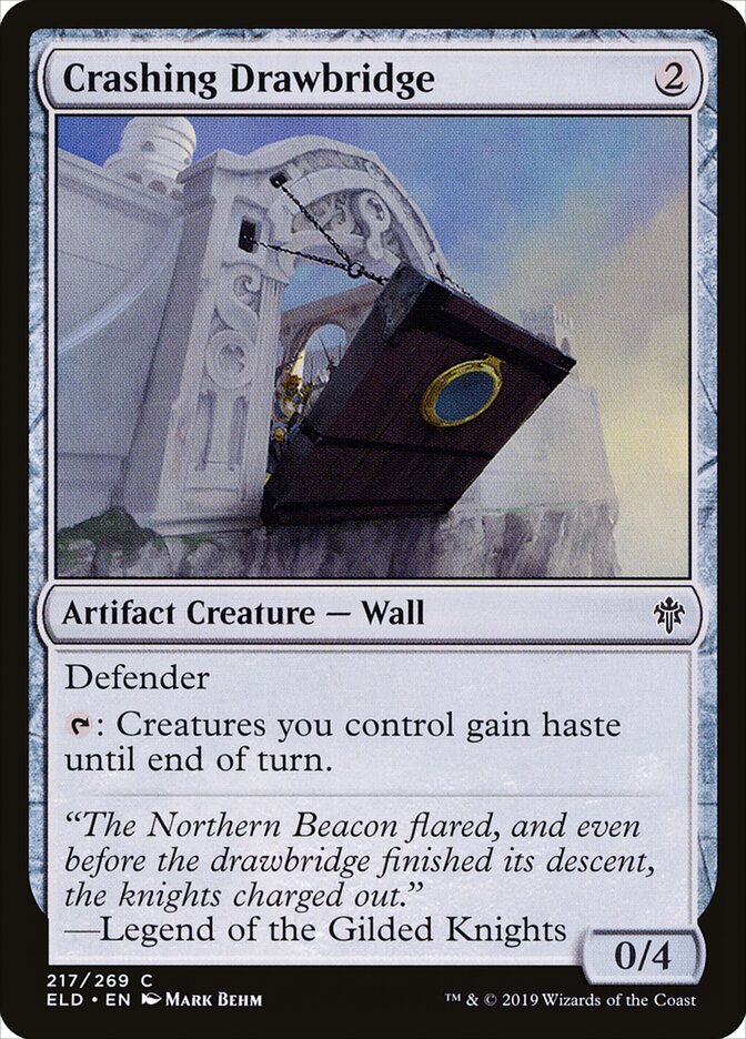 Crashing Drawbridge - Throne of Eldraine (Common) [ELD-217]