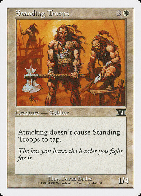 Standing Troops – Sixth Edition (6ED-44) Magic: The Gathering card
