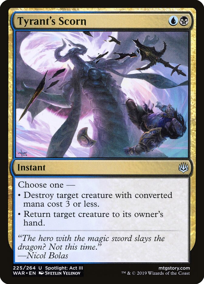 Tyrant's Scorn - War of the Spark (Uncommon) [WAR-225] Main image