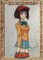Anzu Mazaki School Uniform #5 - 1998 Amada Yu-Gi-Oh! Toei Animation Trading Collection - voorkant