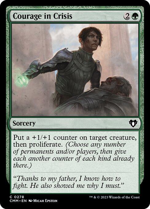 Courage in Crisis – Commander Masters (CMM-278) Magic: The Gathering card Main image