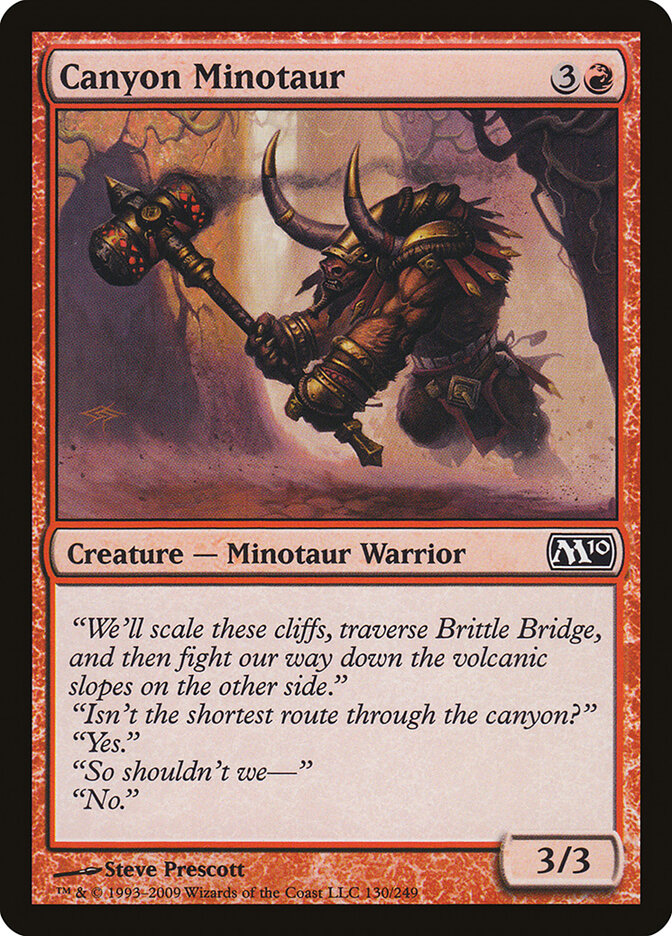 Canyon Minotaur - Magic 2010 (Common) [M10-130]
