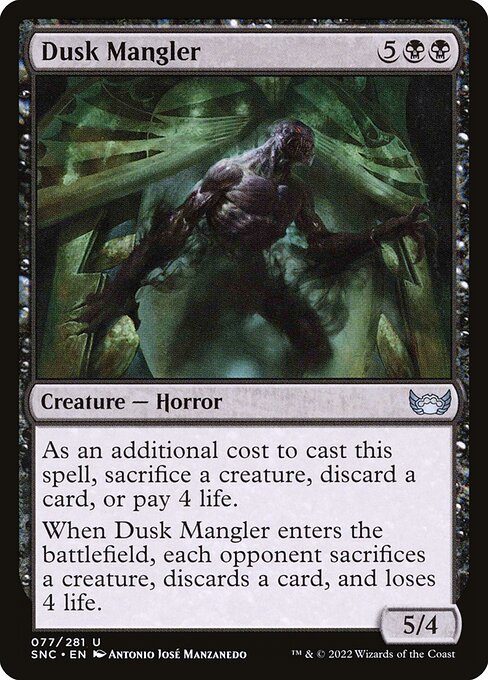 Dusk Mangler – Streets of New Capenna (SNC-77) Magic: The Gathering card | LC-REM-20260804-15383487906124-b86825b2-5b03-4311-b7d9-f8131b17249d
