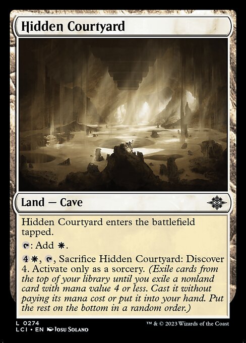 Hidden Courtyard – The Lost Caverns of Ixalan (LCI-274) Magic: The Gathering card Hoofdafbeelding
