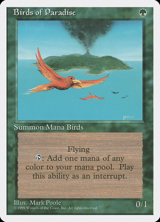 Magic-kaart Birds of Paradise 4ED-234 uit Fourth Edition (Rare) Main image