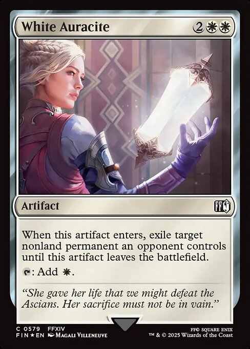 White Auracite – Final Fantasy (FIN-579) Magic: The Gathering card | LC-REM-20260804-15162606223692-b8921d64-fdd3-4cdd-9687-983c8d6e0f72
