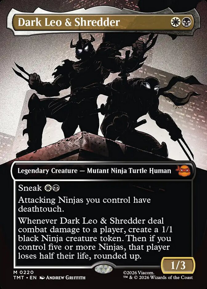 Magic-kaart Dark Leo & Shredder TMT-220 uit Teenage Mutant Ninja Turtles (Mythic) Main image