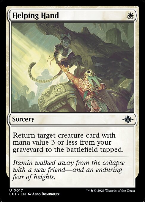 Helping Hand – The Lost Caverns of Ixalan (LCI-17) Magic: The Gathering card Main image