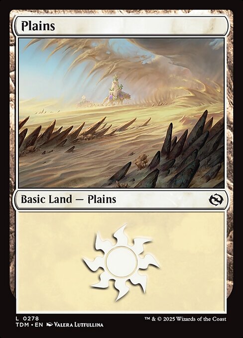 Plains – Tarkir: Dragonstorm (TDM-278) Magic: The Gathering card