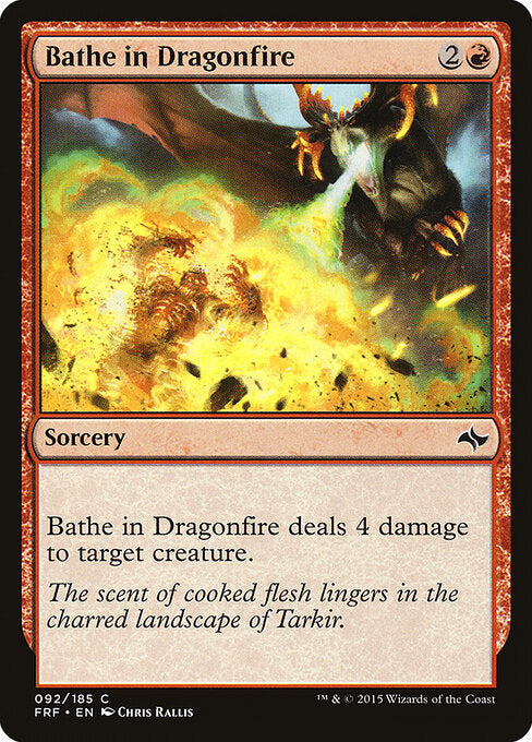 Bathe in Dragonfire – Fate Reforged (FRF-92) Magic: The Gathering card