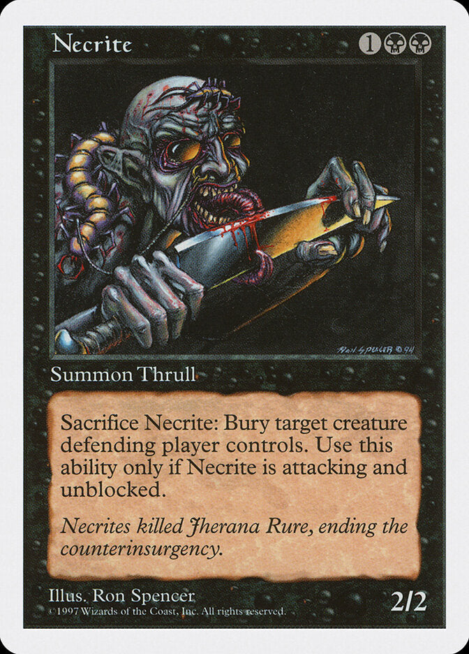 Magic-kaart Necrite 5ED-181 uit Fifth Edition (Common) Hoofdafbeelding
