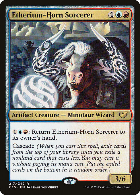 Etherium-Horn Sorcerer – Commander 2015 (C15-217) Magic: The Gathering card | LC-REM-20260804-15369931096396-b8e3b336-ac81-4ca8-8ce4-c68070695d7e Image principale du produit