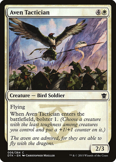 Aven Tactician – Dragons of Tarkir (DTK-6) Magic: The Gathering card Main image