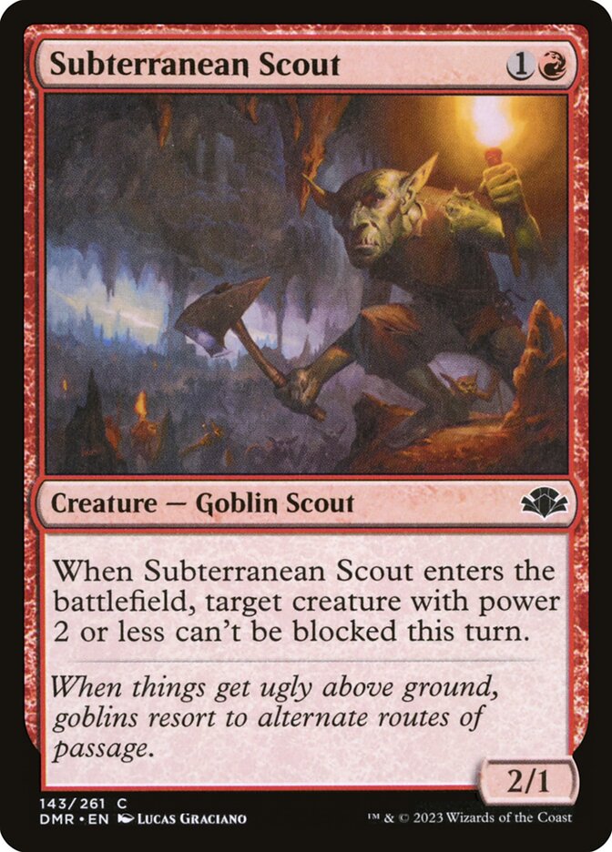Subterranean Scout - Dominaria Remastered (Common) [DMR-143] Imagen principal del producto