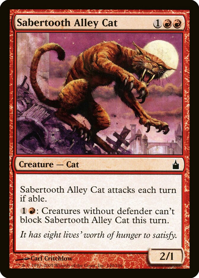 Sabertooth Alley Cat - Ravnica: City of Guilds (Common) [RAV-140]