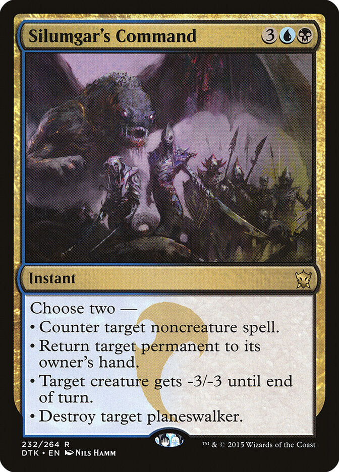 Silumgar's Command - Dragons of Tarkir (Rare) [DTK-232] Hauptbild