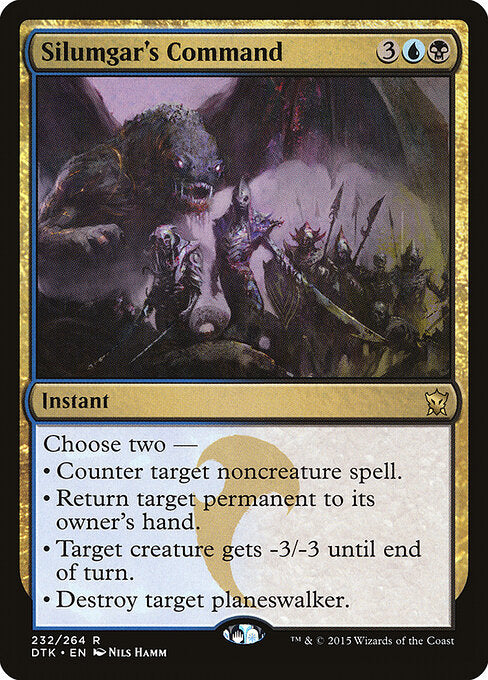 Silumgar's Command – Dragons of Tarkir (DTK-232) Magic: The Gathering card