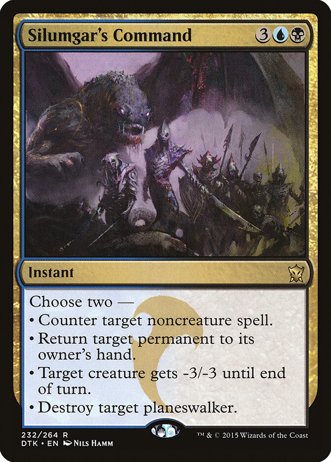 Silumgar's Command - Dragons of Tarkir (Rare) [DTK-232] Imagen principal del producto