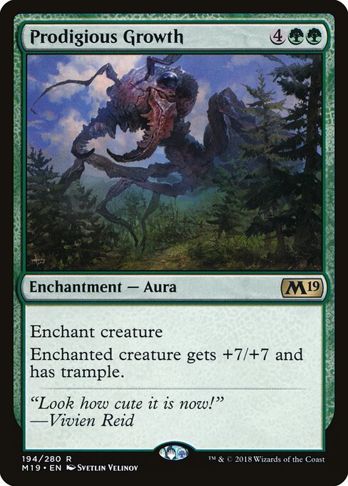 Prodigious Growth – Core 2019 (M19-194) Magic: The Gathering card
