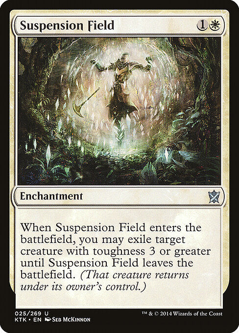 Suspension Field – Khans of Tarkir (KTK-25) Magic: The Gathering card Immagine principale del prodotto