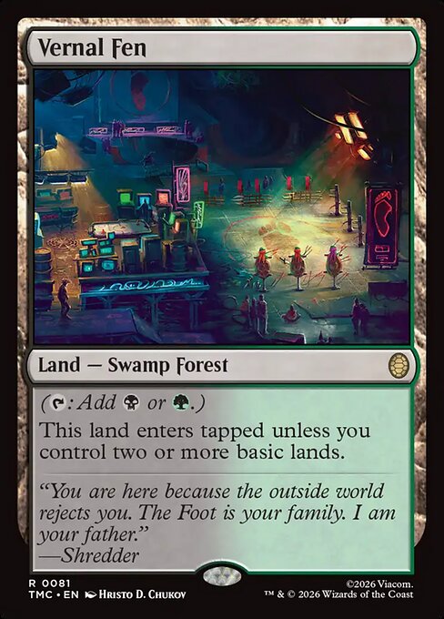 Vernal Fen – Teenage Mutant Ninja Turtles Eternal (TMC-81) Magic: The Gathering card | LC-REM-20260804-15634922406220-ba8f92ec-cd84-4958-9b31-b89598cb274d