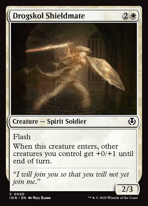 Drogskol Shieldmate – Innistrad Remastered (INR-20) Magic: The Gathering card Hoofdafbeelding