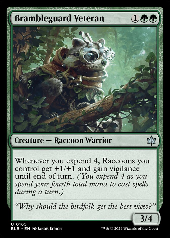 Magic-kaart Brambleguard Veteran BLB-165 uit Bloomburrow (Uncommon)
