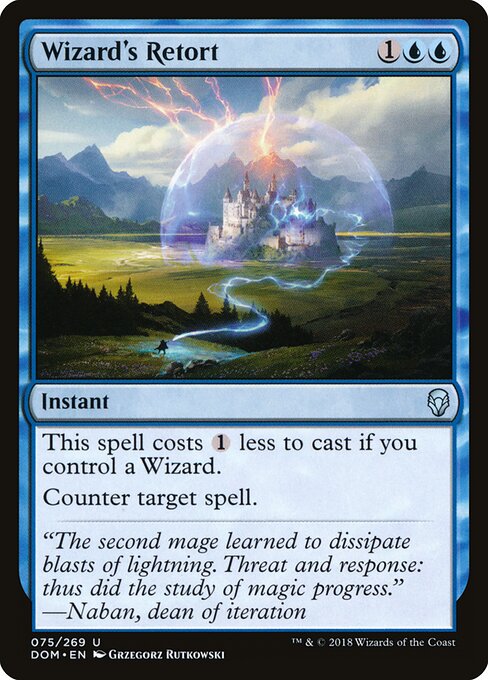 Wizard's Retort – Dominaria (DOM-75) Magic: The Gathering card | LC-REM-20260804-15909424759116-bae30b7d-9306-46ef-adea-c4057f59c9c1