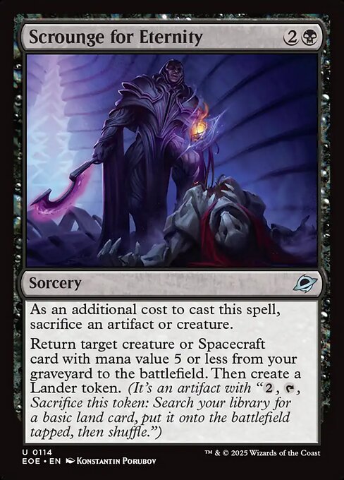 Scrounge for Eternity – Edge of Eternities (EOE-114) Magic: The Gathering card | LC-REM-20260804-15523471917388-baeff907-017e-4dee-aae1-19dfaab309de Hoofdafbeelding