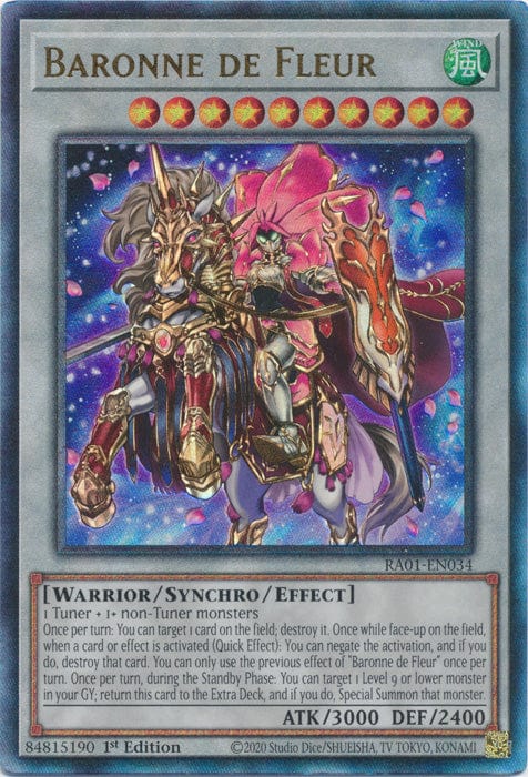 Baronne de Fleur (PUR) - RA01-EN034 - Prismatic Ultimate Rare - 1st Edition