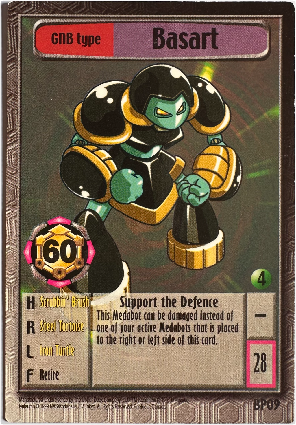 Basart BP09 Medabots kaart — exemplaar 2 voorkant