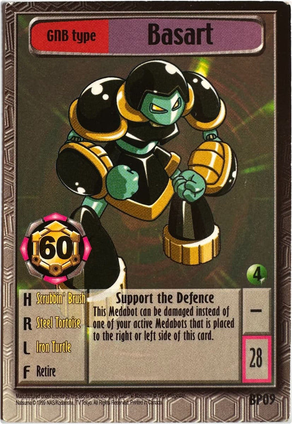 Basart BP09 Medabots kaart — exemplaar 1 voorkant | Lichcards