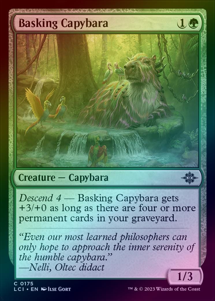 Basking Capybara (Foil) (LCI)