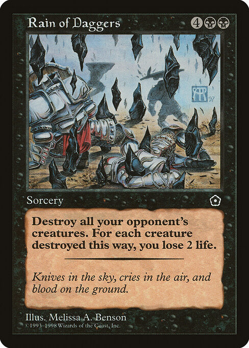 Rain of Daggers – Portal Second Age (P02-85) Magic: The Gathering card | LC-REM-20260804-15339633246540-bb09a5bb-9730-43cd-8dea-3842634c9983 Hoofdafbeelding
