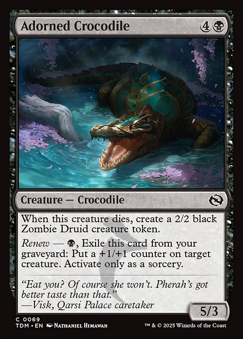 Adorned Crocodile – Tarkir: Dragonstorm (TDM-69) Magic: The Gathering card | LC-REM-20260804-15401865412940-bb13a34b-6ac8-47cb-9e91-47106a585fc1